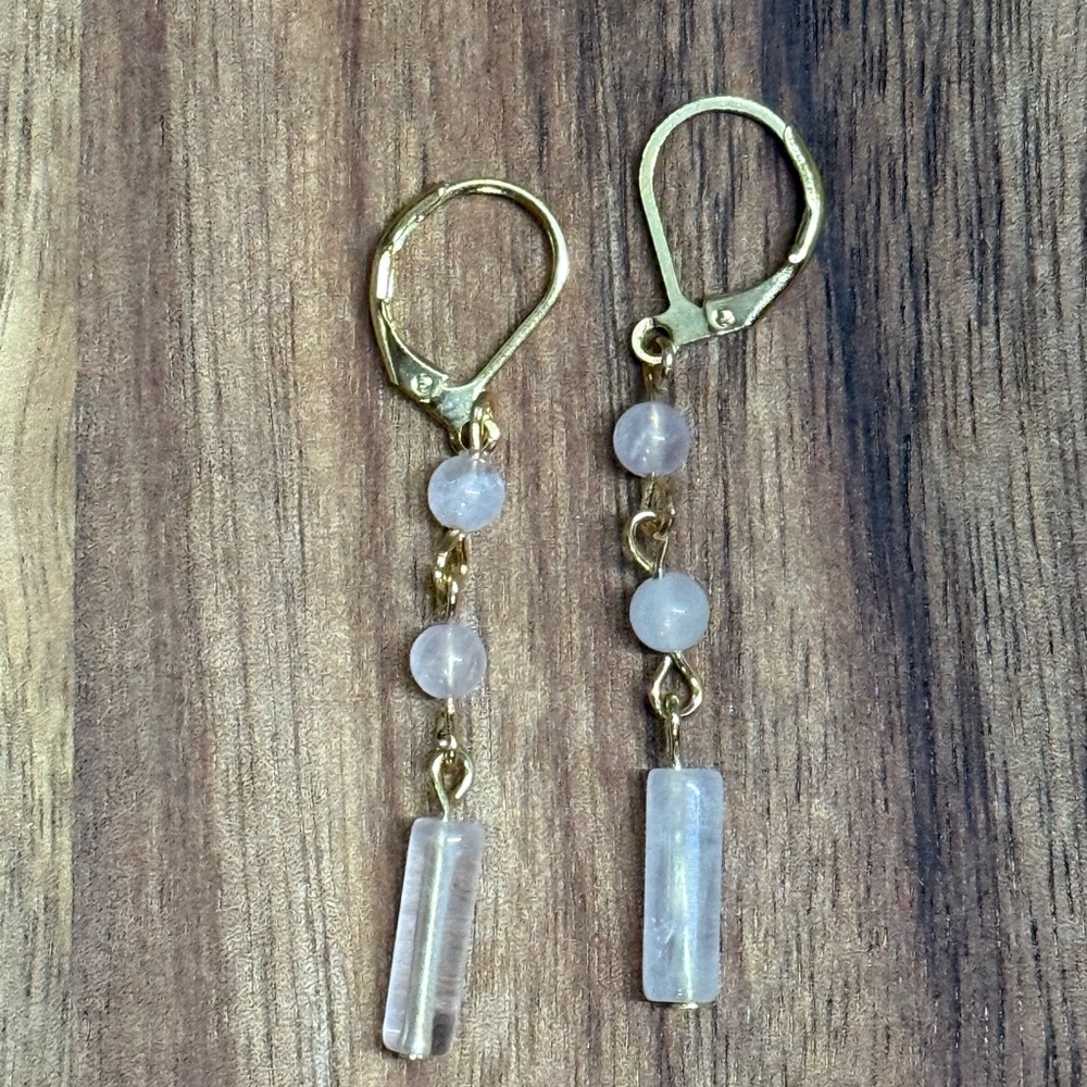 Rose Quartz Earrings
